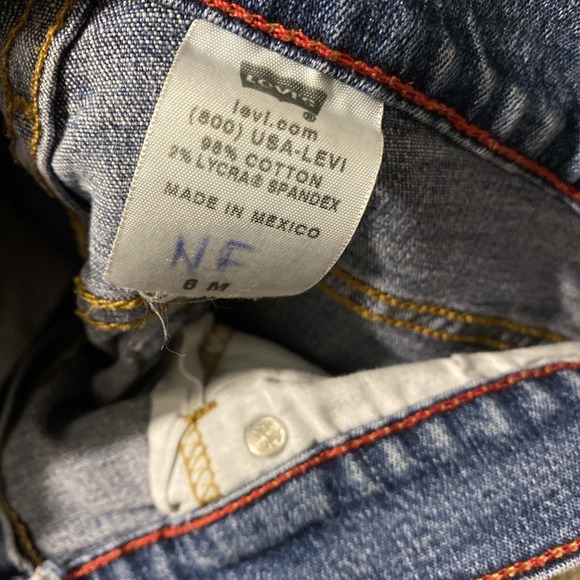 Women's LEVI'S Bootcut 550 Jeans 6m Classic Relaxed Boot Cut Western Y2K - Picture 4 of 4